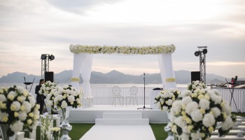 Houppa et décoration florale de mariage